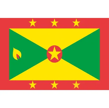 Vlajka Grenada vlaječka - 11 x 16 cm - nasunutí, zavěšení