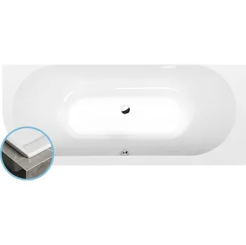 Vana Polysan VIVA R SLIM asymetrická vana 185x80x47cm, bílá - 72129S