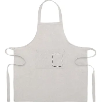 Kuchyňská zástěra Zástěra z recyklované bavlny Sítotisk (max. 1 barva, 140x110mm) 5 FRONT POCKET LEFT , 1 barva