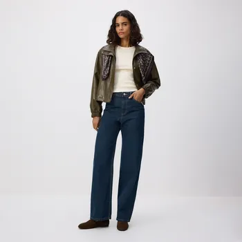 Reserved - Džíny wide leg - tmavomodrá - 125IL-59J - 125IL-59J-42