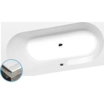 Vana Polysan ASTRA WL SLIM asymetrická vana 165x90x48cm, bílá - 30611S
