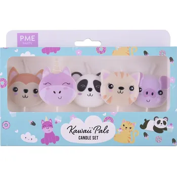 Svíčka PME Svíčky – Kawaii zvířátka 5 ks