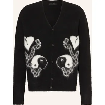 Pánský svetr Allsaints Pánský Svetr Reflection S Alpakou, černá / bílá, M