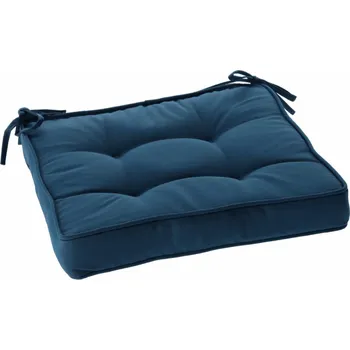 Podsedák Polštář na židli hranatý 40x40x6 cm, modrý