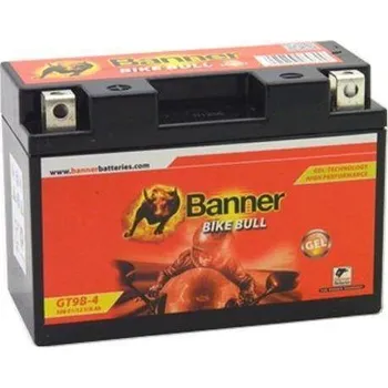 Motobaterie Motobaterie Banner Bike Bull gelová 12V, GT9B-4, 8Ah, 115A, GEL 150x69x105