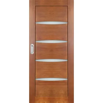 Vchodové dveře ArchoD Posuvné dveře do pouzdra dřevěné dýhované z borovice Majorka