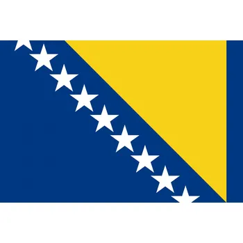 Vlajka Bosna a Hercegovina vlajka - 30 x 45 cm - tunel, karabina