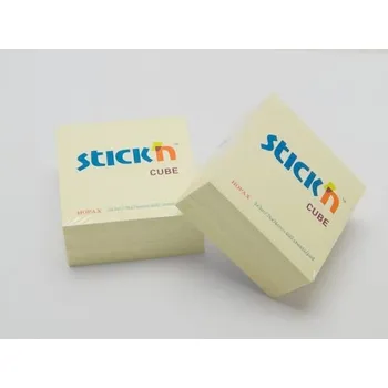Samolepící bloček Bloček samolepící 76x76 pastel. žlutý, 400l /21072/