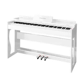 Kruger & Matz Digitální piano Kruger&Matz KMDP-135-WH dřevěný stojan bílý lesk