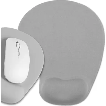 Camerazar Podložka pod myš ergonomická, opěrka zápěstí šedá, protiskluzová