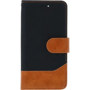 Pouzdro na mobilní telefon Pouzdro Jeans iPhone 16e knížkové černé (kryt neboli obal na iPhone 16e)