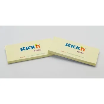 Samolepící bloček Bloček samolepící 38x51mm, žlutý, 3 bločky, 100 listů 21003