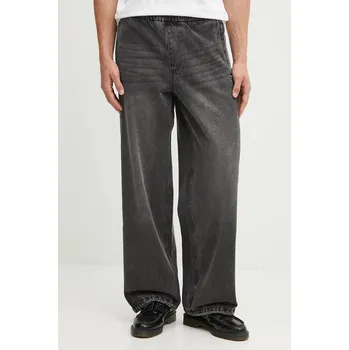 Bavlněné tepláky adidas Originals Adilenium Denim KF8543 černá 99X, vel. XXL