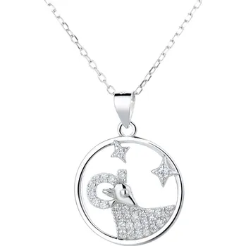 Přívěsek Majya Stříbrný přívěsek s řetízkem se zirkony BERAN Ag/; ≤3,37 g 11079