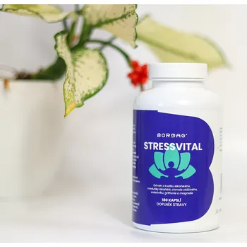 Přípravek na podporu paměti a spánku BORMAG® StressVital (180 cps) – meduňka, srdečník. 5-HTP, magnolia