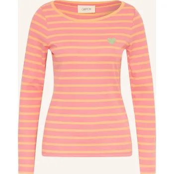 Dámské tričko Cartoon Dlouhé Rukávy, růžová / oranžová