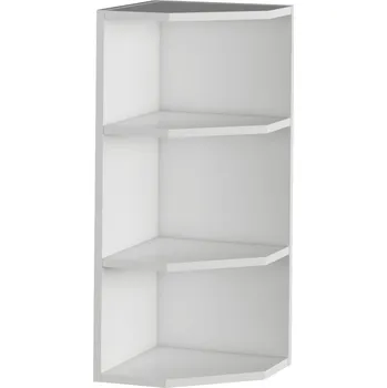 Kuchyňská skříňka Tempo Kondela Horní rohová skříňka, bílá, univerzální, JULIA TYP 3