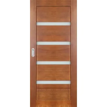 Vchodové dveře ArchoD Posuvné dveře do pouzdra dřevěné dýhované z borovice Malaga