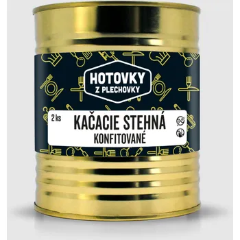 Hotové jídlo Hotovky z plechovky Kachní stehna konfitovaná Objem: 800 ml