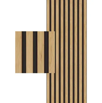 akustický panel Archo Akustický panel Universal Line Dub na černém HDF 400 x 400 x 21 mm