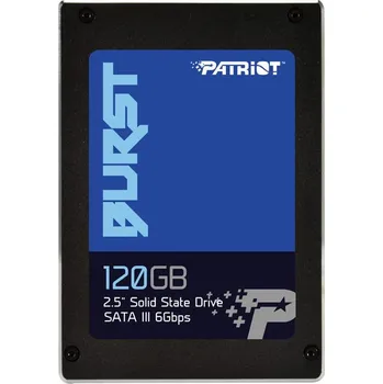 Ukládání dat Patriot SSD Burst 120GB, 2.5'' SATA III čtení/zápis 560/540 MBps, 3D NAND Flash PBE120GS25SSDR
