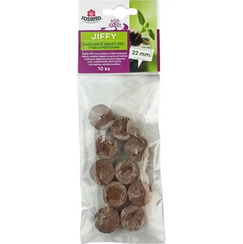 Substrát Jiffy Rosteto 22 mm síťka (10 ks)