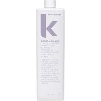 Šampon Kevin Murphy Blonde Angel Wash vyživující fialový šampon pro blond a melírované vlasy 1 l, promáčklá láhev