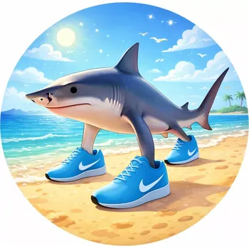 Jedlá dekorace na dort Obrázek Jedlý papír na dort Brainrot Žralok