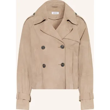 Dámský kabát Darling Harbour Dámská Kožená Bunda, grey taupe, 36