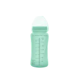 Everyday Baby skleněná láhev s brčkem 240 ml, Mint Green
