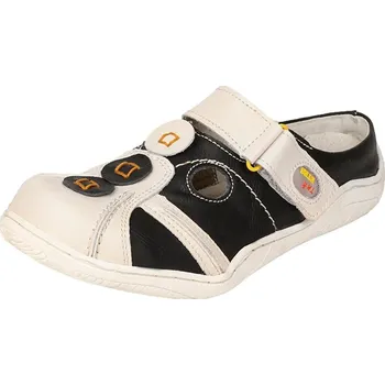 Dámské pantofle Dámské nazouváky TMA EYES černo-bílé