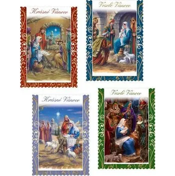 ARGUS Vánoční pohlednice s třpytivým efektem 06110275-c