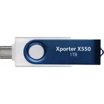PATRIOT Xporter X550 1TB / USB Typ-A + USB Typ-C / USB 3.2 Gen 1 / bílo-modrá