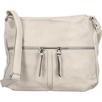 Kabelka Dámská crossbody kabelka krémová - Firenze Bessy krémová
