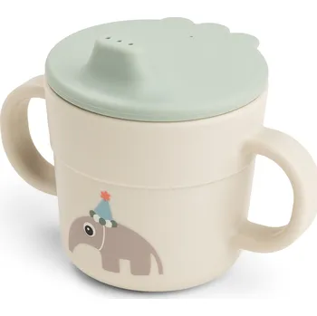 Kojenecká láhev DONE BY DEER Foodie hrneček s pítkem Celebration - pískový