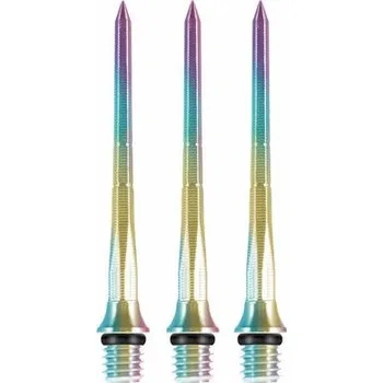 Příslušenství pro šipky Mission Hroty na šipky Caliburn Hexagonal Titan Rainbow 32 mm