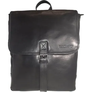 Městský batoh Sendi Design Kožený městský batoh na notebook Sendi Bard černý
