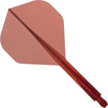 Příslušenství pro šipky Letky CONDOR AXE Standard Clear Red Long