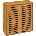 Koupelnová závěsná bambusová skříňka s policemi, skandinávský styl 200645600