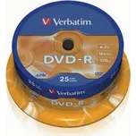 VERBATIM DVD-R 16x/4.7GB 25ks