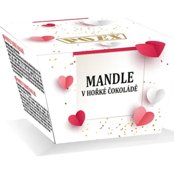 Sušená potravina POEX Mandle v hořké čokoládě 200 g