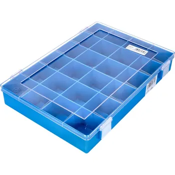 Nářadí na motocykly Hünersdorff Třídicí box Hünersdorff, Classic (225x335x55mm) 24 přihrádek, modrý 53519