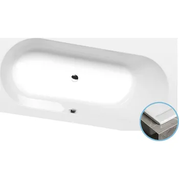Vana Polysan ASTRA WR SLIM asymetrická vana 165x90x48cm, bílá - 31611S