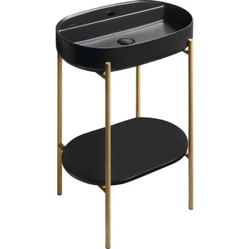 Umyvadlo Sapho PUNO podstavec s umyvadlem 600x860x396mm, zlato mat - SKA590-5-01