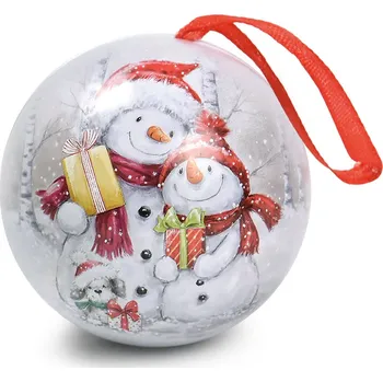 Vánoční ozdoba ARGUS Vánoční dekorace a dárek - plechová koule 23640003