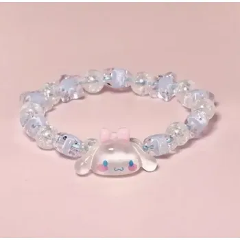 Náramek Korálkový náramek na gumičce - SANRIO - CINNAMOROLL (Značka: BIJI)