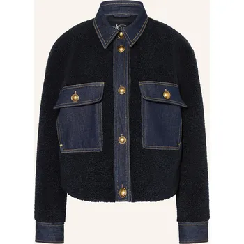 Dámský blejzr Luisa Cerano Dámská Plyšová Bunda, tmavě modrá, 36