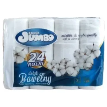 Toaletní papír Toaletní papír konvenční role Bavlna, 3 vrstvá celulóza, 16 m návin, 24 rolí