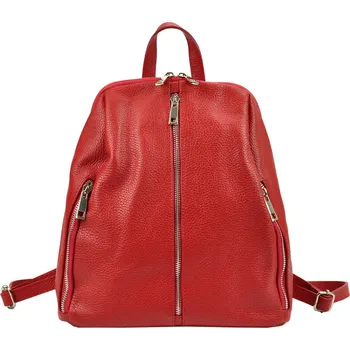 Městský batoh Dámský kožený batoh Patrizia 518-011 červený