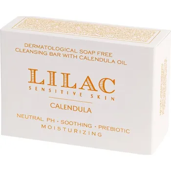 Mýdlo LILAC Zklidňující dermatologická mycí kostka s měsíčkem Calendula Syndet Bar